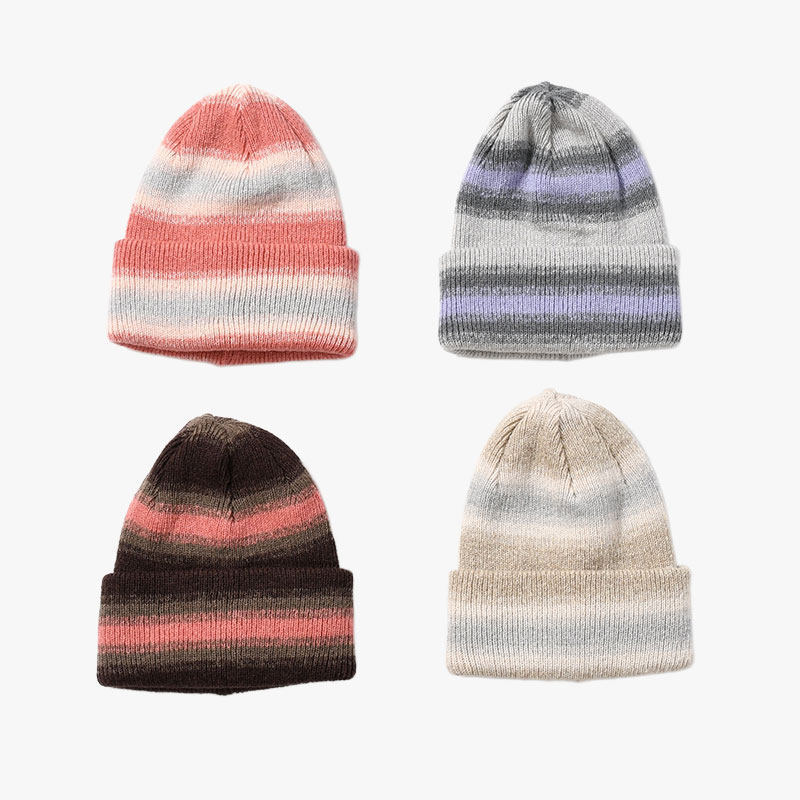 REVERSIBLE OMBRE BD KNIT CAP -4.COLOR-