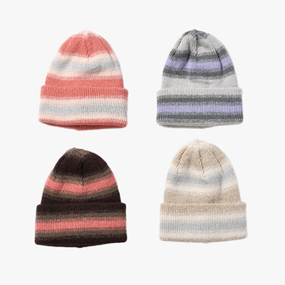 REVERSIBLE OMBRE BD KNIT CAP -4.COLOR-