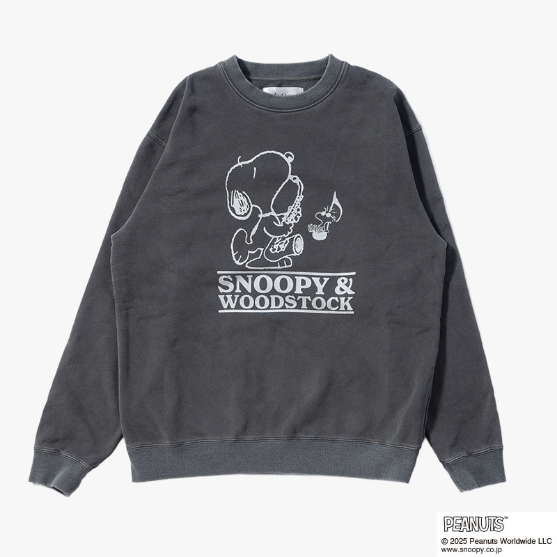 PEANUTS JAZZ CREW -3.COLOR-(BLACK)