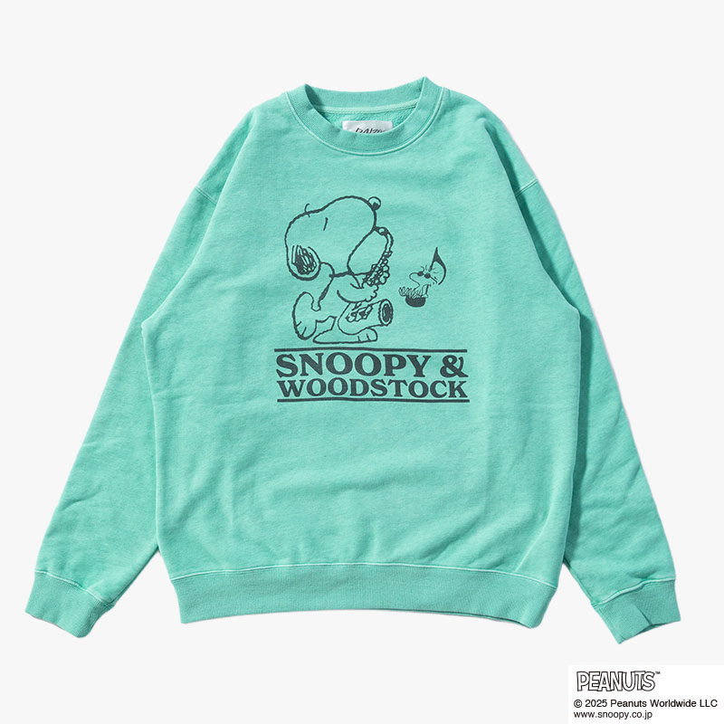 PEANUTS JAZZ CREW -3.COLOR-(MINT)