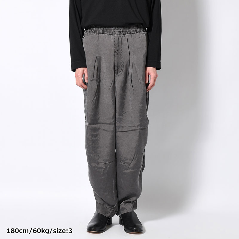 KUNG-FU TUCK PANTS Pigment Cloth -SUMI-