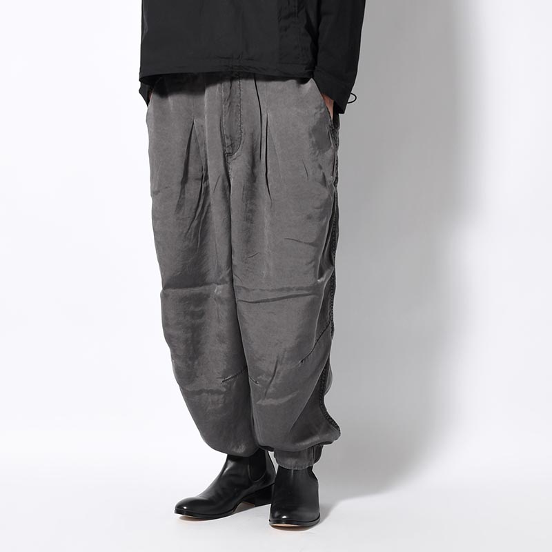 KUNG-FU TUCK PANTS Pigment Cloth -SUMI-