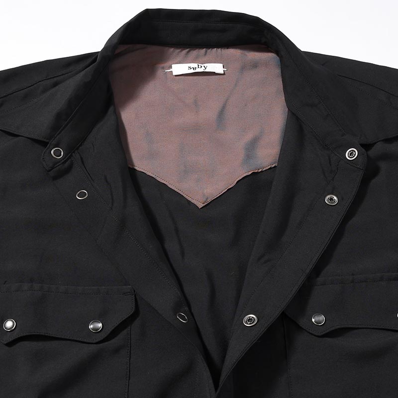 WESTERN SHIRTS Type Chambray -BLACK-