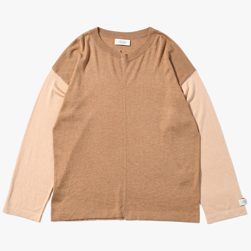 TWOTONE BASEBALL T-SH -DARKCAMEL×OLIVEBROWN-
