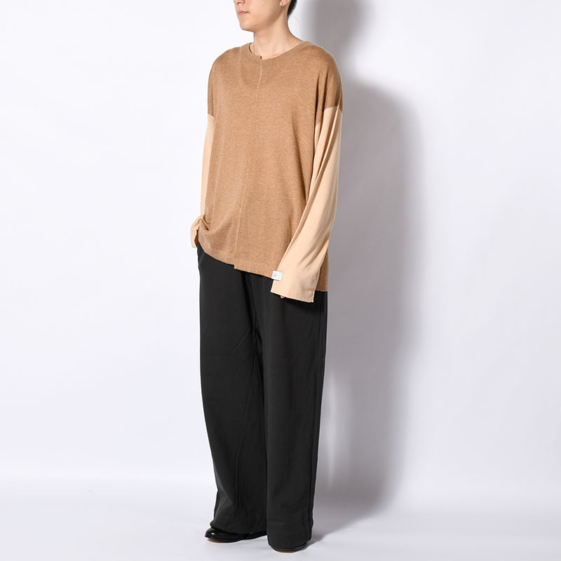 TWOTONE BASEBALL T-SH -DARKCAMEL×OLIVEBROWN-