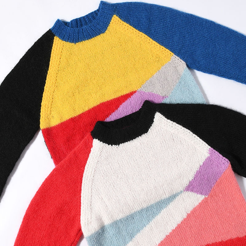 MULTICOLOR MOHAIR SWEATER -2.COLOR-