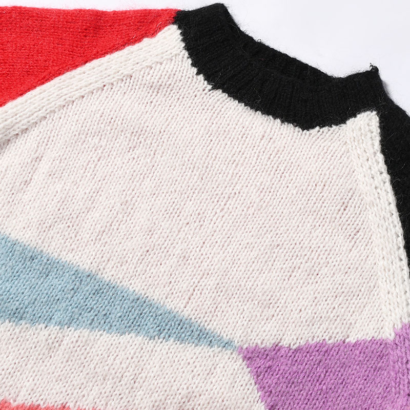 MULTICOLOR MOHAIR SWEATER -2.COLOR-
