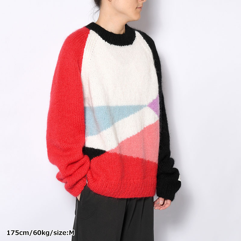 MULTICOLOR MOHAIR SWEATER -2.COLOR-