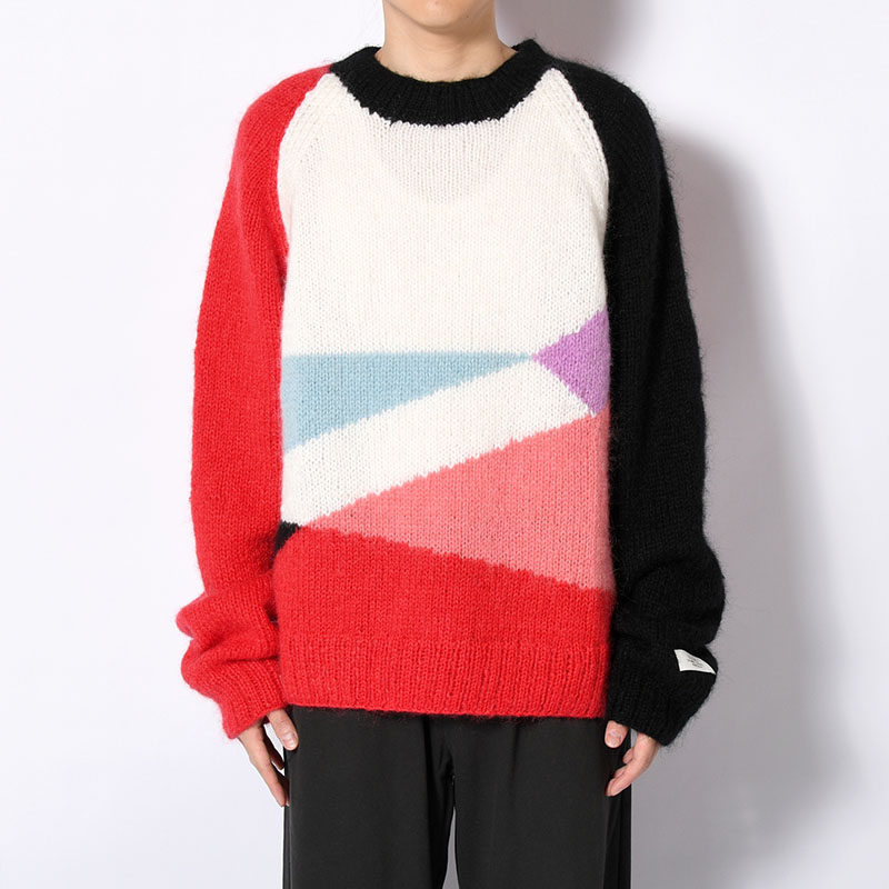MULTICOLOR MOHAIR SWEATER -2.COLOR-