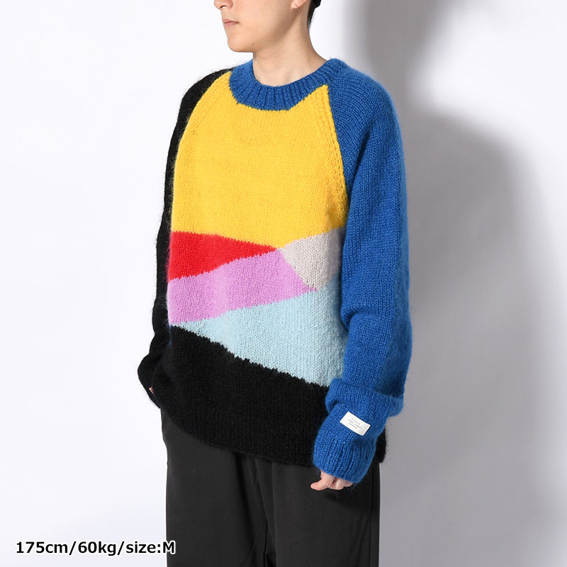 MULTICOLOR MOHAIR SWEATER -2.COLOR-
