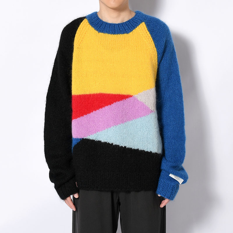 MULTICOLOR MOHAIR SWEATER -2.COLOR-
