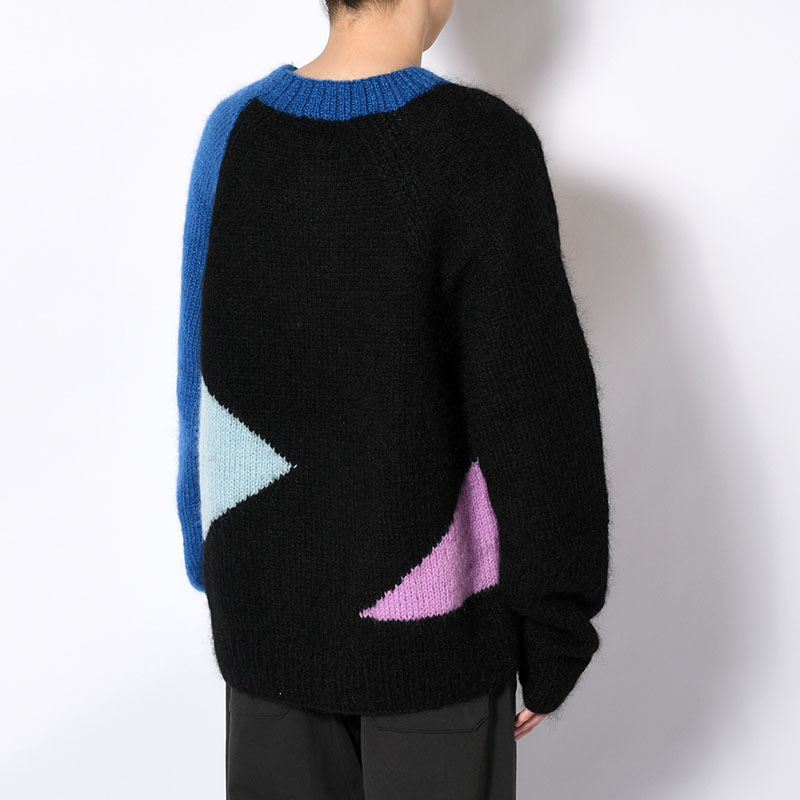 MULTICOLOR MOHAIR SWEATER -2.COLOR-