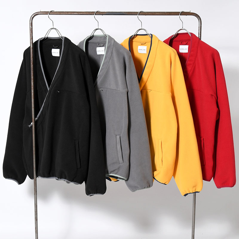 y-COLLAR FLEECE JACKET -4.COLOR-