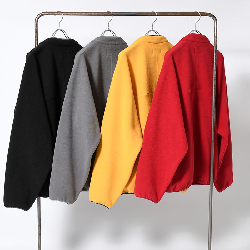 y-COLLAR FLEECE JACKET -4.COLOR-