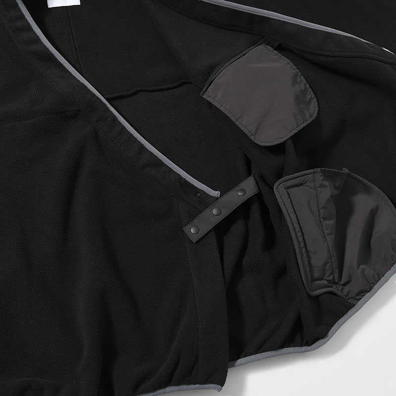 y-COLLAR FLEECE JACKET -4.COLOR-