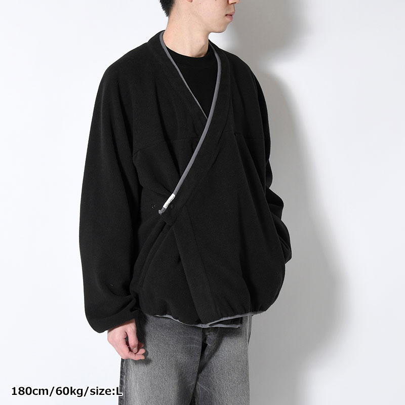 y-COLLAR FLEECE JACKET -4.COLOR-