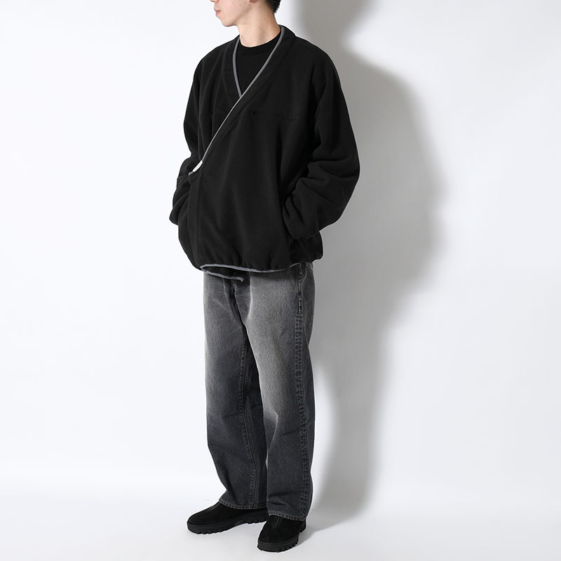 y-COLLAR FLEECE JACKET -4.COLOR-