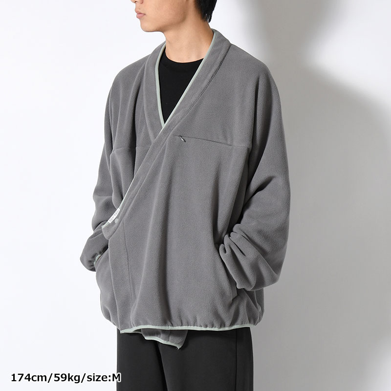 y-COLLAR FLEECE JACKET -4.COLOR-