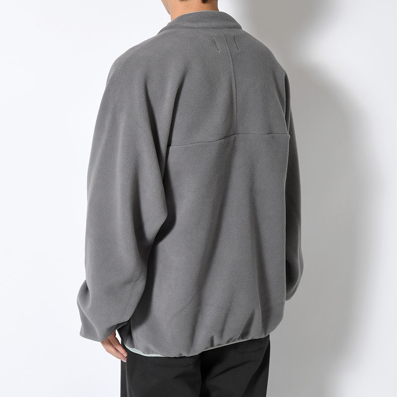 y-COLLAR FLEECE JACKET -4.COLOR-