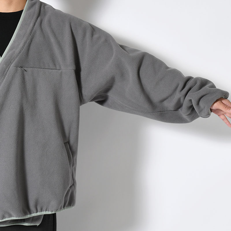 y-COLLAR FLEECE JACKET -4.COLOR-