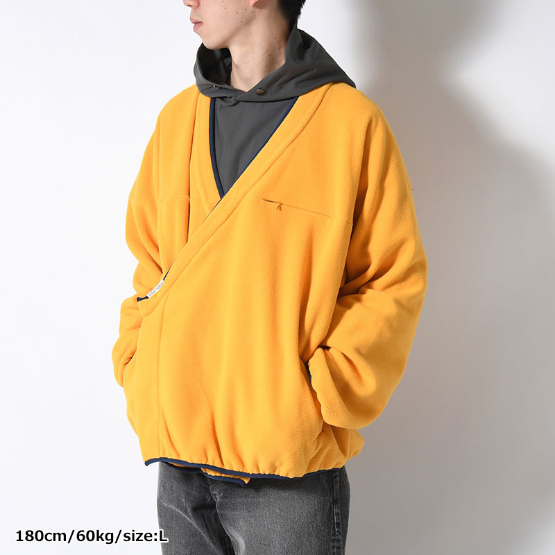 y-COLLAR FLEECE JACKET -4.COLOR-