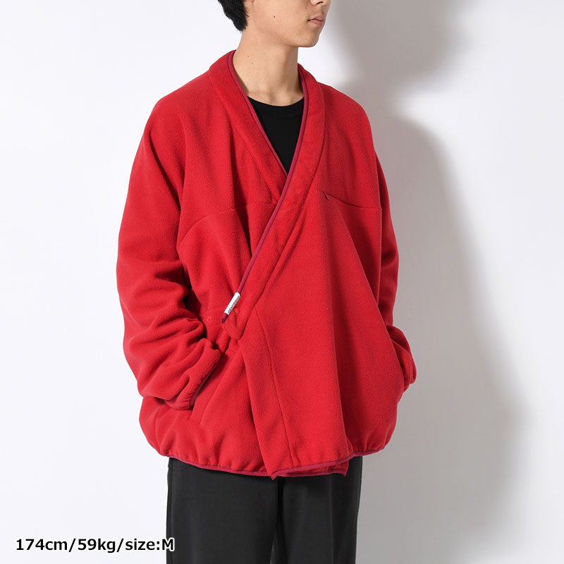 y-COLLAR FLEECE JACKET -4.COLOR-