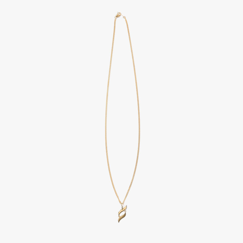 S LOGO NECKLACE -GOLD-