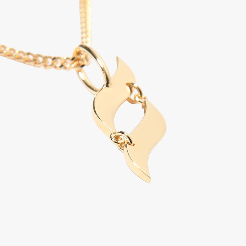 S LOGO NECKLACE -GOLD-