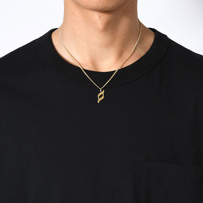 S LOGO NECKLACE -GOLD-