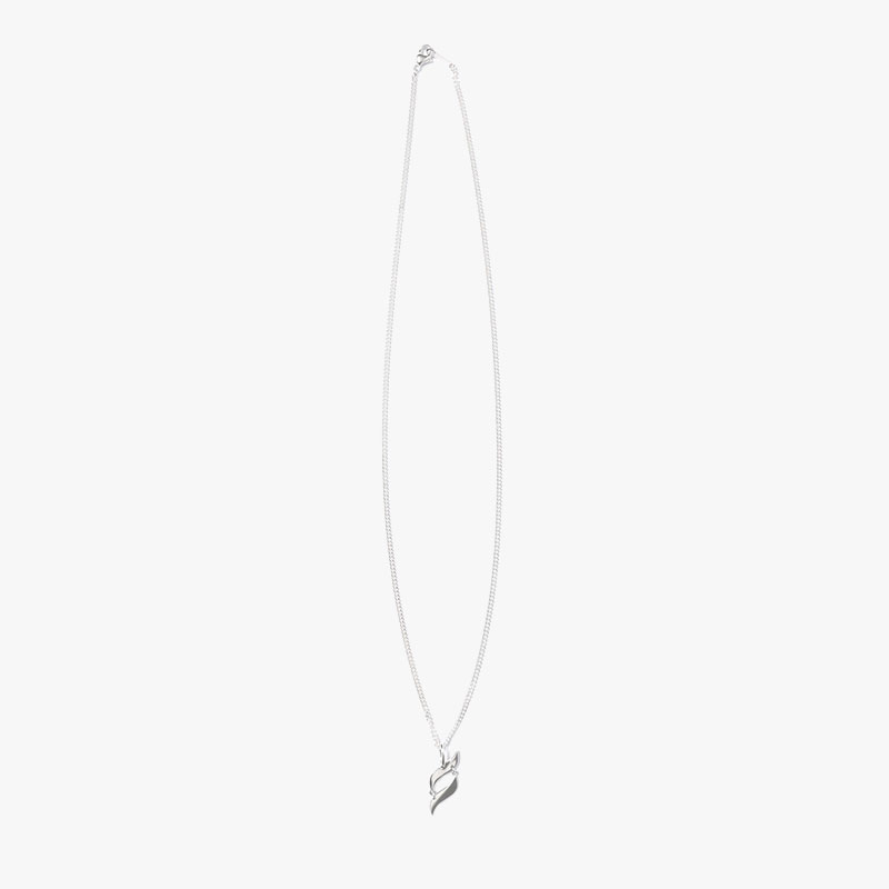 S LOGO NECKLACE -SILVER-