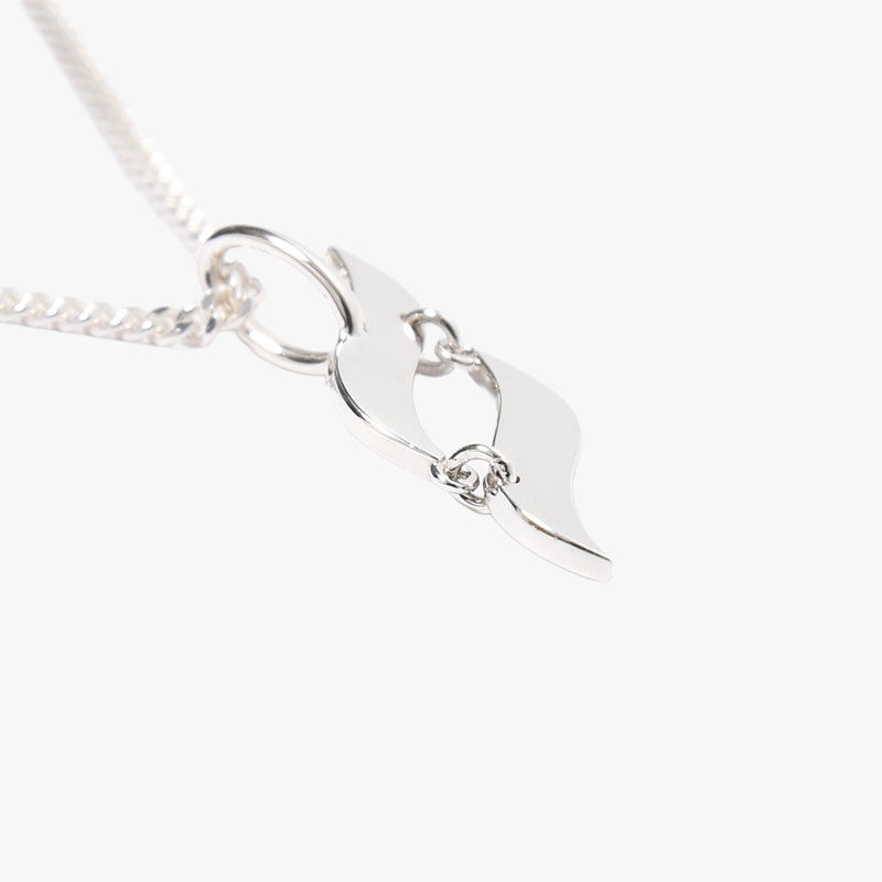 S LOGO NECKLACE -SILVER-