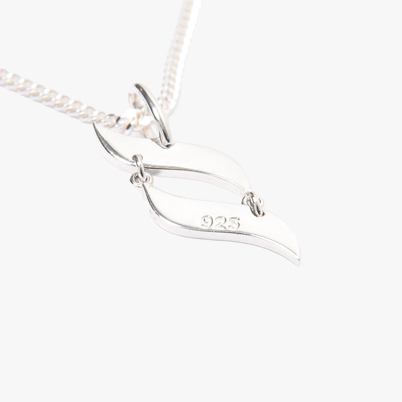 S LOGO NECKLACE -SILVER-