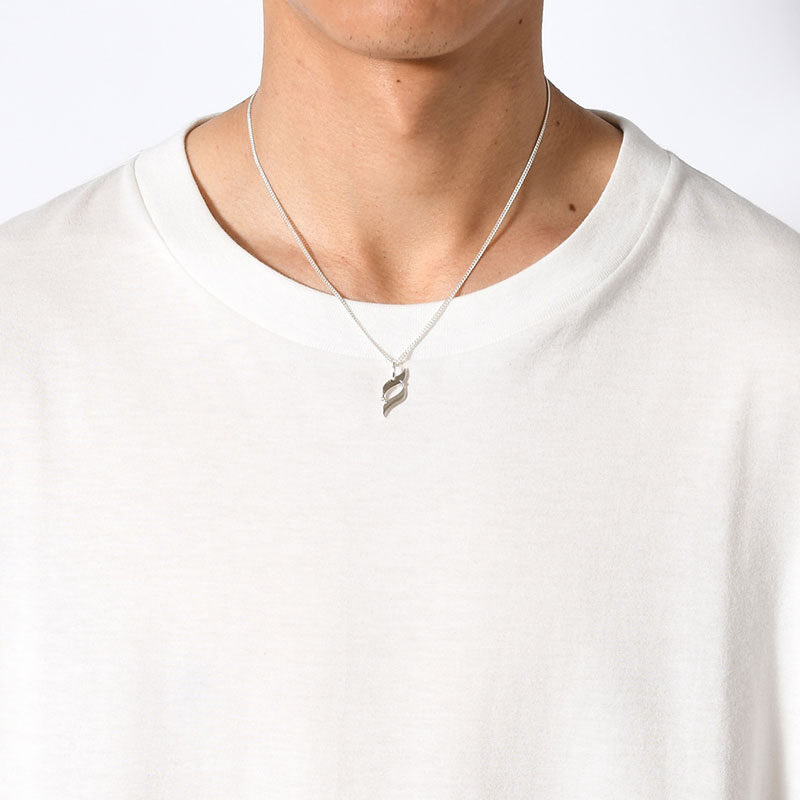 S LOGO NECKLACE -SILVER-