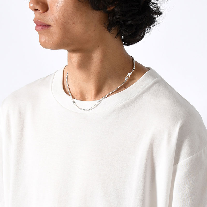 S CHAIN NECKLACE 45cm -SILVER-