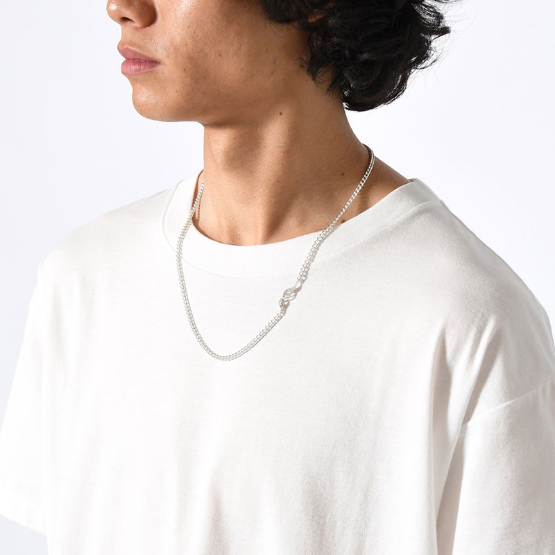 S CHAIN NECKLACE 55cm -SILVER-
