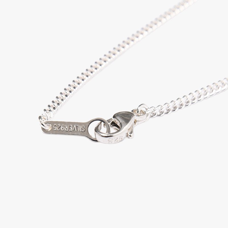 S LOGO SOFT NECKLACE -SILVER-