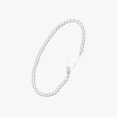 S CHAIN BRACELET 17.5cm -SILVER-