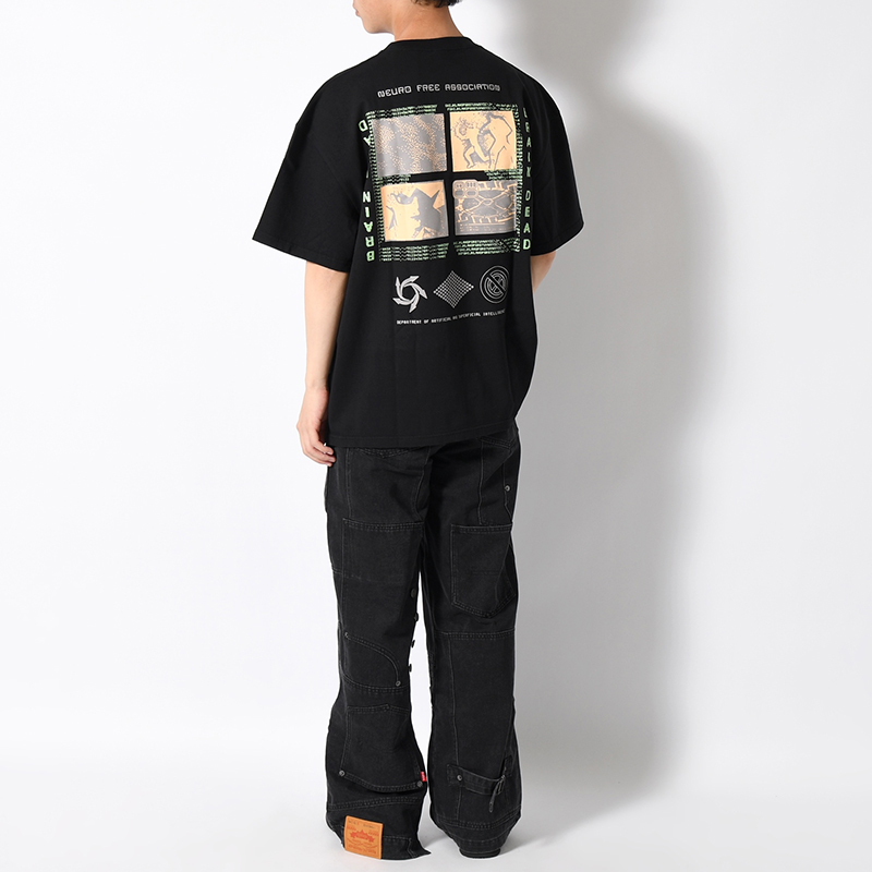 NEURO FREE ASSOCIATION T-SHIRT -WASHED BLACK-