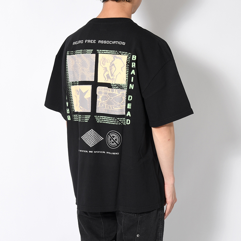 NEURO FREE ASSOCIATION T-SHIRT -WASHED BLACK-