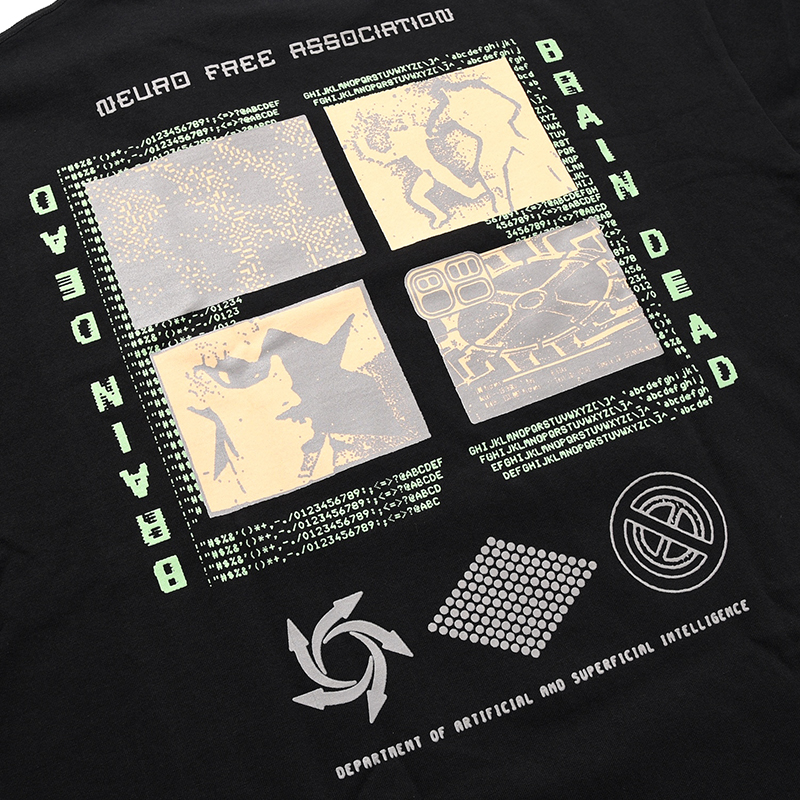 NEURO FREE ASSOCIATION T-SHIRT -WASHED BLACK-