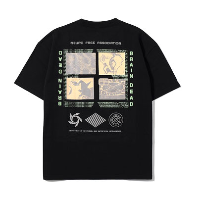 NEURO FREE ASSOCIATION T-SHIRT -WASHED BLACK-