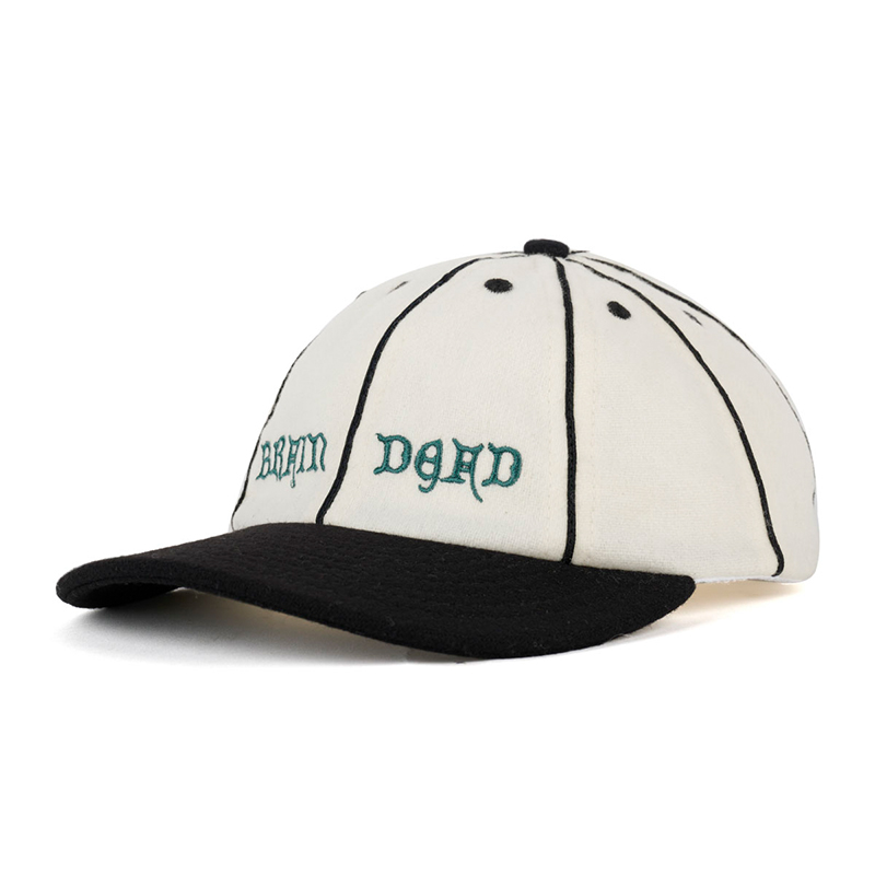 WOOL FLANNEL 8PANEL CAP -NATURAL-