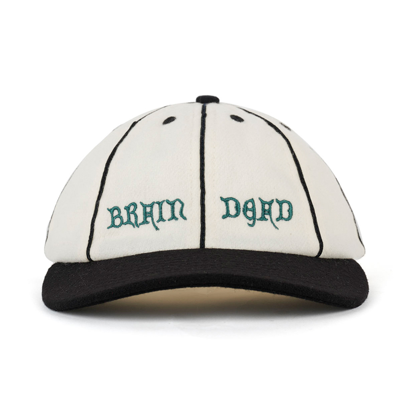 WOOL FLANNEL 8PANEL CAP -NATURAL-