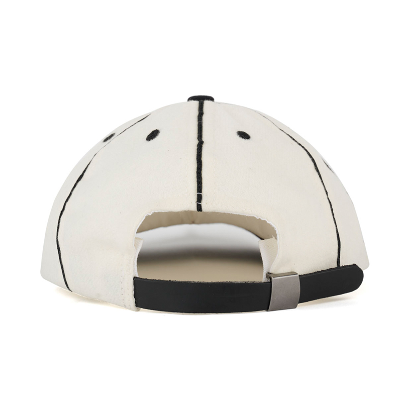 WOOL FLANNEL 8PANEL CAP -NATURAL-