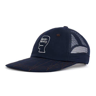 LOGOHEAD LONG BRIM CAP -NAVY-