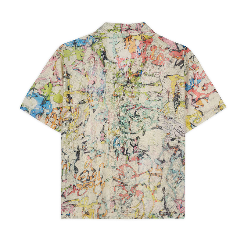 STU SHORT SLEEVE SHIRT -CREAM MULTI-