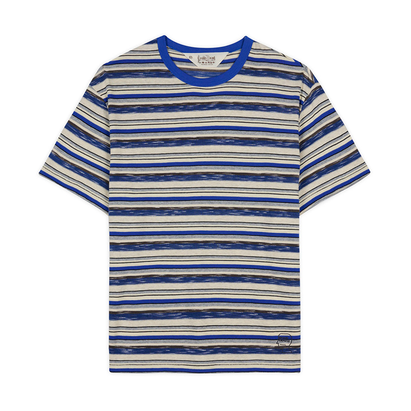 TONI STRIPE T-SHIRT -2.COLOR-(BLUE MULTI)