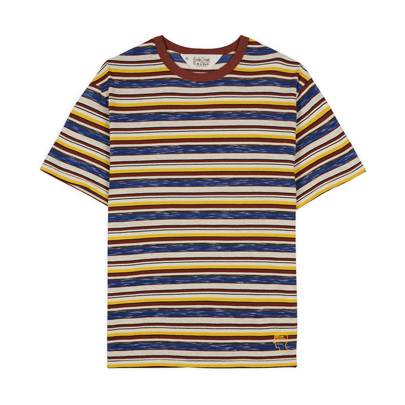 TONI STRIPE T-SHIRT -2.COLOR-(YELLOW MULTI)