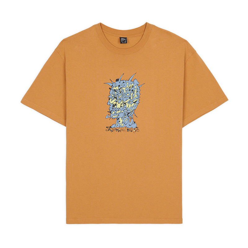 SCRAMBLED HEAD T-SHIRT -CUMIN-