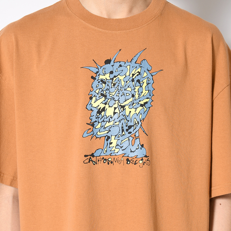 SCRAMBLED HEAD T-SHIRT -CUMIN-